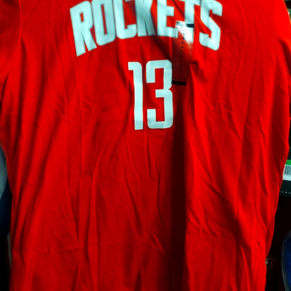 BNWT XL Nike Houston Rockets James Harden Jersey T-Shirt